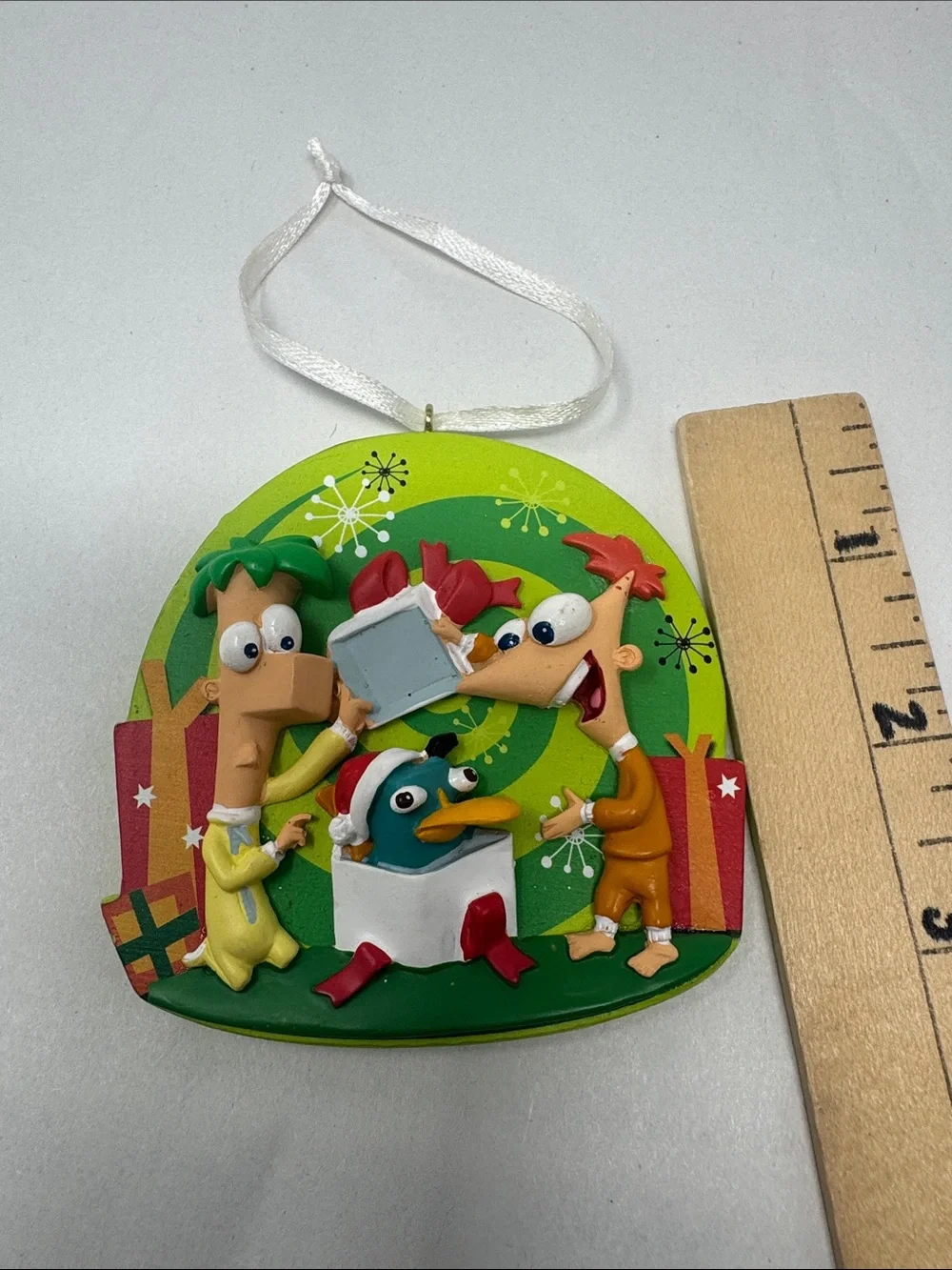 DISNEY PHINEAS & FERB PERRY THE PLATYPUS CHRISTMAS ORNAMENT RARE